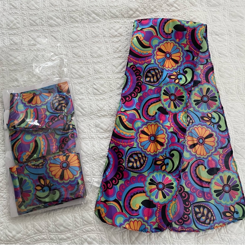 Disco 70s Party Scarves 8ct